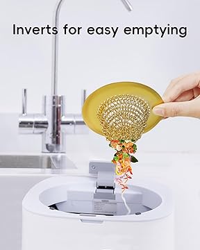 WOKDADA Gold Sink Drain Strainer, Reversible Mesh Sink Strainer with 304 Stainless Steel, Wokdada Revolutionary Anti-Rust Kitchen Sink Drain Strainer for Garbage Disposal Food Catcher