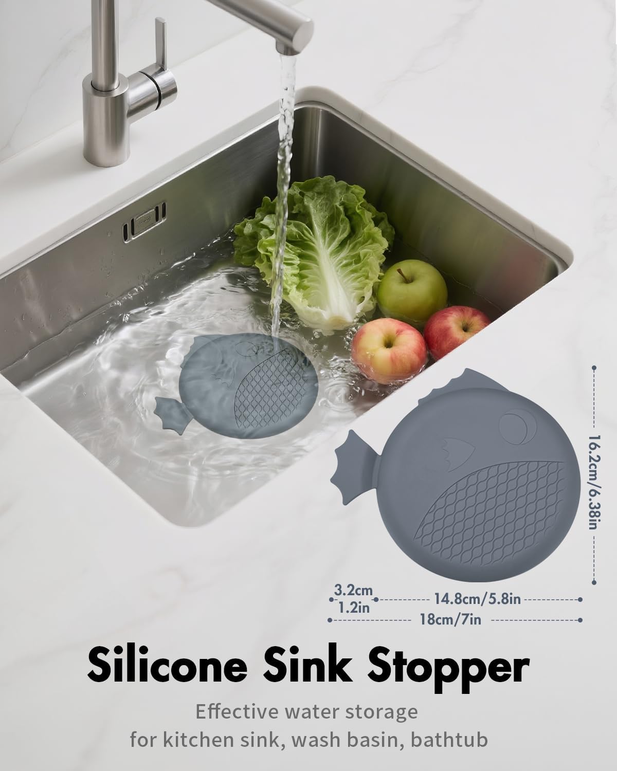 WOKDADA 2 PCS Kitchen Sink Drain Strainer, Flippable Mesh Sink Strainer, 304 Stainless Steel Sink Screen, Easy Clean Large Basket Strainer, Anti-Clog Garbage Disposal Cover Fit for Standard Sink Drain Visit the wokdada Store