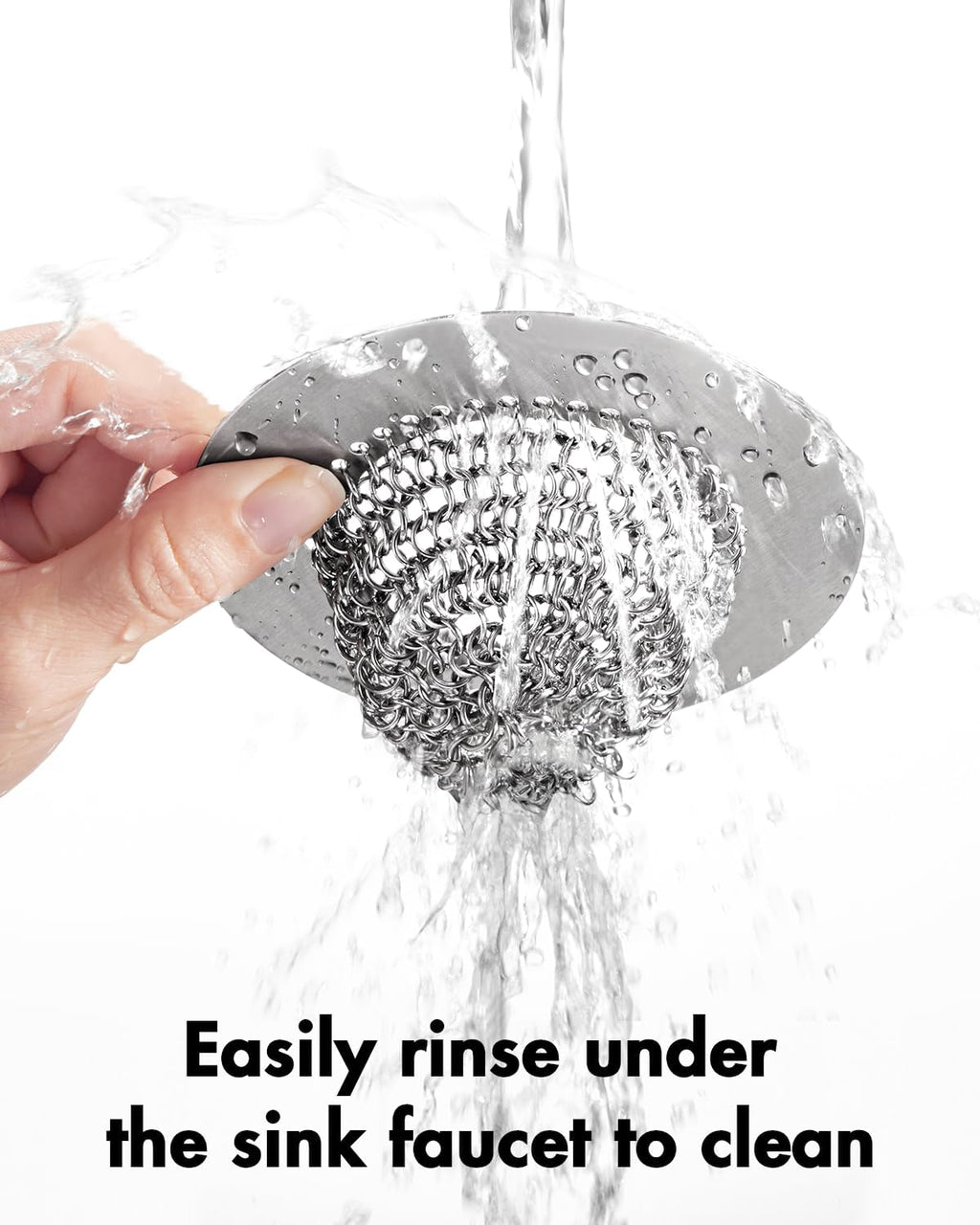 WOKDADA 4 PCS Kitchen Sink Drain Strainer, Flippable Mesh Sink Strainer, 304 Stainless Steel Sink Screen, Easy Clean Large Basket Strainer, Anti-Clog Garbage Disposal Cover Fit for Standard Sink Drain Visit the wokdada Store